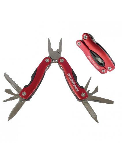 Munkees Stainless Steel Multi-Tool Red 