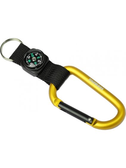 Munkees Carabiner Ø 8 mm with compass strap 