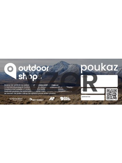 POUKAZ OUTDOOR SHOPS 200x75 vzor