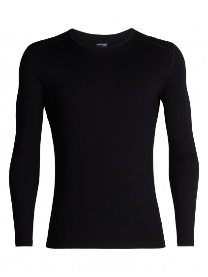 ICEBREAKER Mens 260 Tech LS Crewe, Black (velikost XXL)