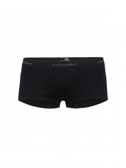 ICEBREAKER Wmns 200 Oasis Boy shorts, Black (velikost XS)