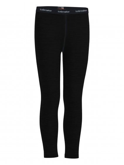 ICEBREAKER Kids 200 Oasis Leggings, Black (velikost 14)