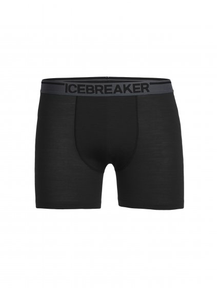 ICEBREAKER Mens Anatomica Boxers, Black (velikost XXL)