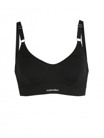 ICEBREAKER Wmns Queens Clasp Bra, Black (velikost XS)