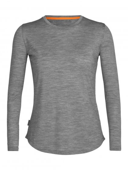 ICEBREAKER Wmns Sphere II LS Tee, Metro Heather (vzorek) VZ0A56EJ016S