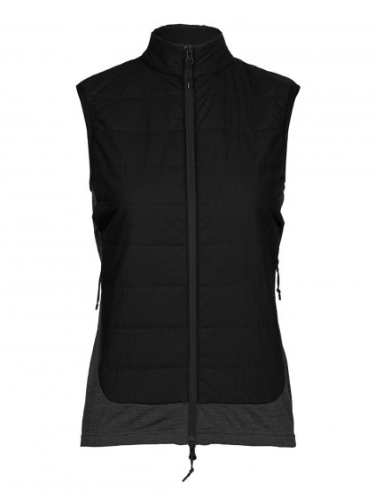 FW22 WOMEN MERINOLOFT VEST BLACK JET HTHR CB 0A56H1091