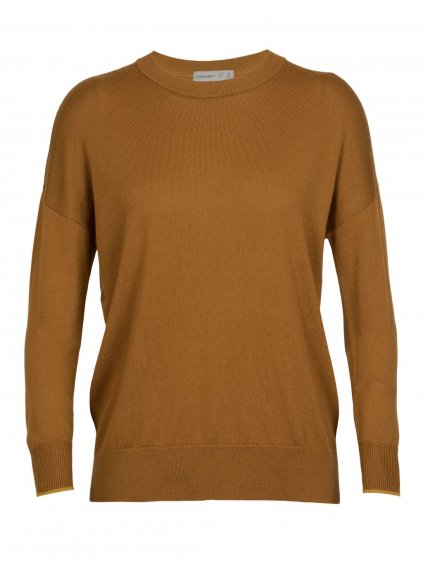 FW22 WOMEN SHEARER CREWE SWEATER CLOVE SILENT GOLD 104822596