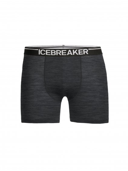 ICEBREAKER Mens Anatomica Boxers, Jet Heather (velikost XXL)