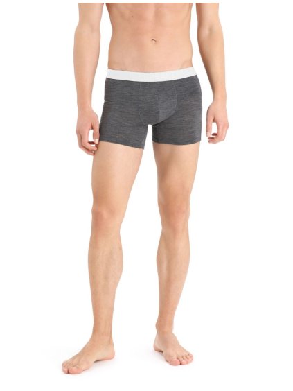 ICEBREAKER Mens Anatomica Cool-Lite Boxers, Monsoon Heather