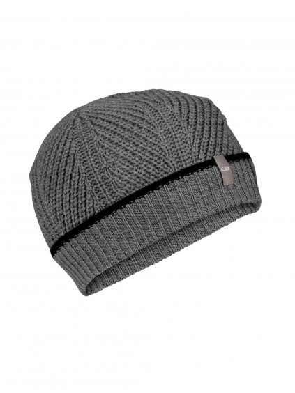 FW22 UNISEX WAYPOINT BEANIE GRITSTONE HTHR BLACK 104886A11