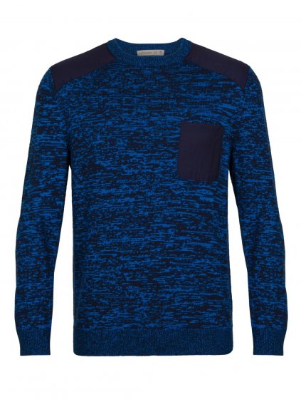 FW22 MEN BAREIN CREWE SWEATER MIDNIGHT NAVY LAZURITE 0A59IP695