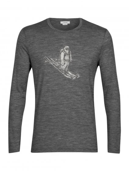 FW22 MEN TECH LITE II LS TEE SKIING YETI GRITSTONE HTHR 0A56KY004