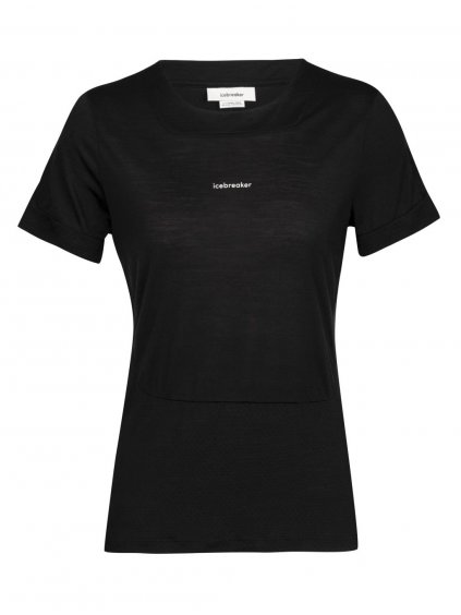 ICEBREAKER Wmns ZoneKnit™ SS Tee, Black (velikost XS)