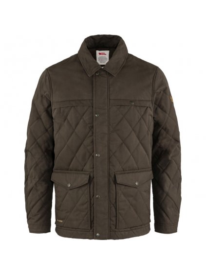 FJÄLLRÄVEN Övik Wool Padded Jacket M, Dark Olive (vzorek)