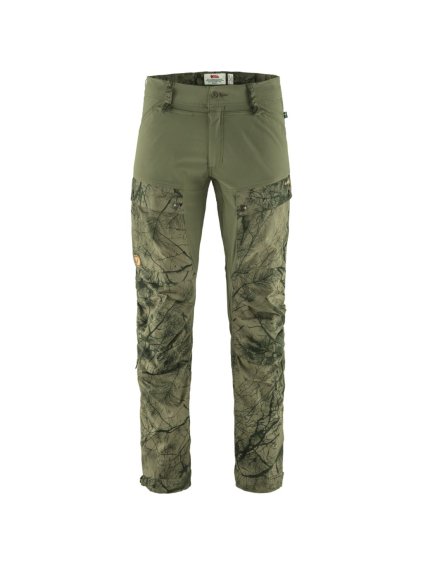 FJÄLLRÄVEN Keb Trousers M Reg, Green Camo/Laurel Green