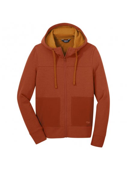 Outdoor Research Women's Cam Full Zip Hoody, burnt orange