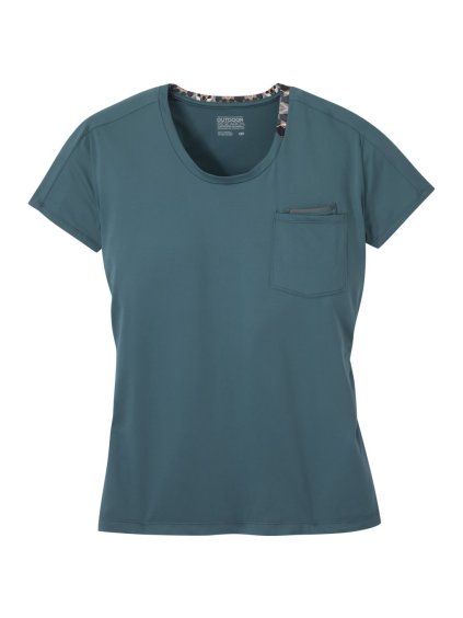 Outdoor Research Women's Chain Reaction Tee, mediterranean