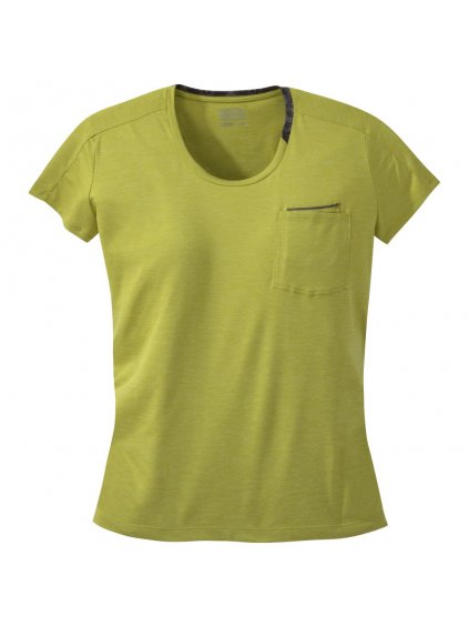 Outdoor Research Women's Chain Reaction Tee, citron heather
