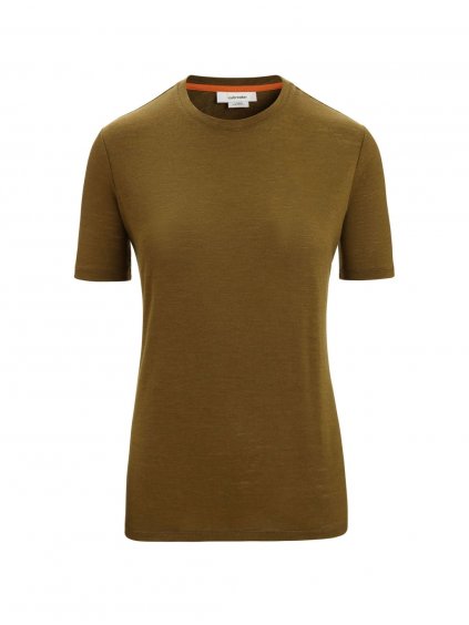 ICEBREAKER Wmns Merino Linen SS Tee, Algae