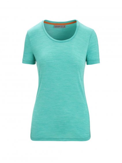 ICEBREAKER Wmns Sphere II SS Scoop Tee, Fresh Heather