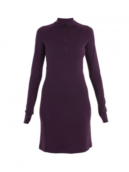 FW23 Women Merino 260 Granary LS Half Zip Dress 0A56U7853 FRONT