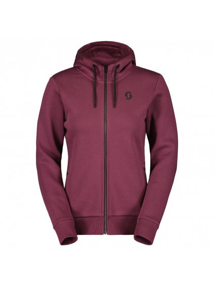 SCOTT Hoody W's Tech Warm Zip, Wild Red (vzorek)