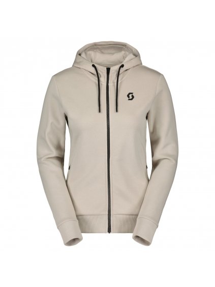 SCOTT Hoody W's Tech Warm Zip, Dust White (vzorek)