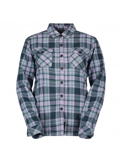 SCOTT Shirt W's Heritage Pile, Heather Purple/Aruba Green (vzorek)