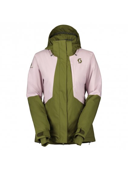 SCOTT Jacket W's Ultimate Dryo 10, Fir Green/Cloud Pink (vzorek)