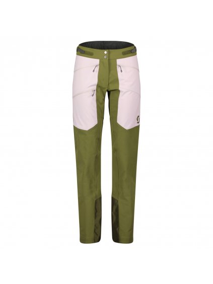 SCOTT Pants W's Explorair Softshell Pro, Fir Green/Cloud Pink (vzorek)