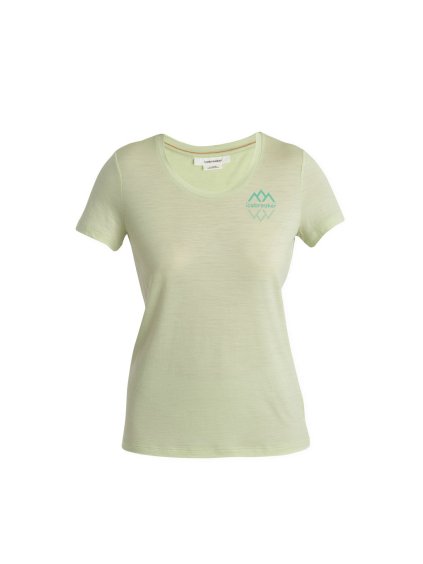 SS24 Women Merino 150 Tech Lite III SS Scoop Tee Icebreaker Logo Reflections 0A56Y9B76 1