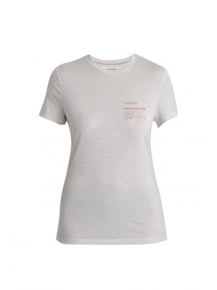 SS24 Women Merino 150 Tech Lite III SS Tee Natural Run Club 2.0 0A56YH116 1