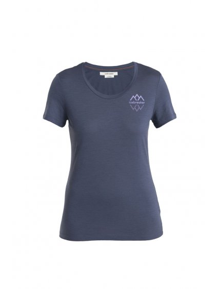 SS24 Women Merino 150 Tech Lite III SS Scoop Tee Icebreaker Logo Reflections 0A56Y9884 1