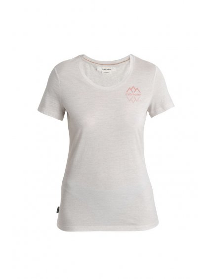 SS24 Women Merino 150 Tech Lite III SS Scoop Tee Icebreaker Logo Reflections 0A56Y9116 02 004