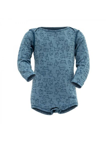 Devold ACTIVE dětské body s dlouhým rukávem Moon (velikost 68)