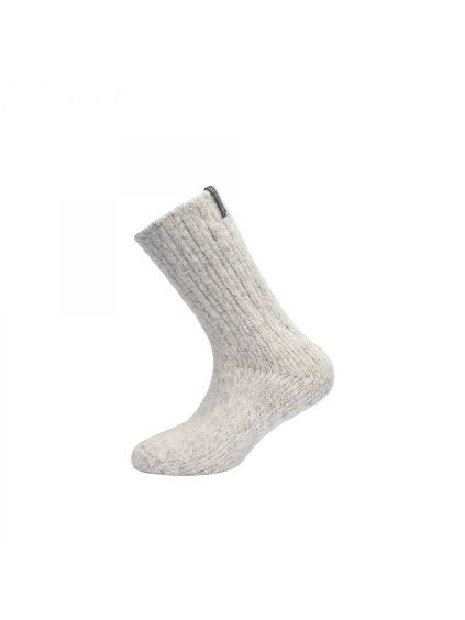 Devold NANSEN dětské ponožky Grey Melange (velikost 28-30)