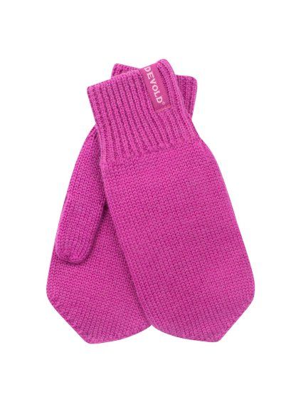 Devold WOOL dětské rukavice Pink (velikost 3)