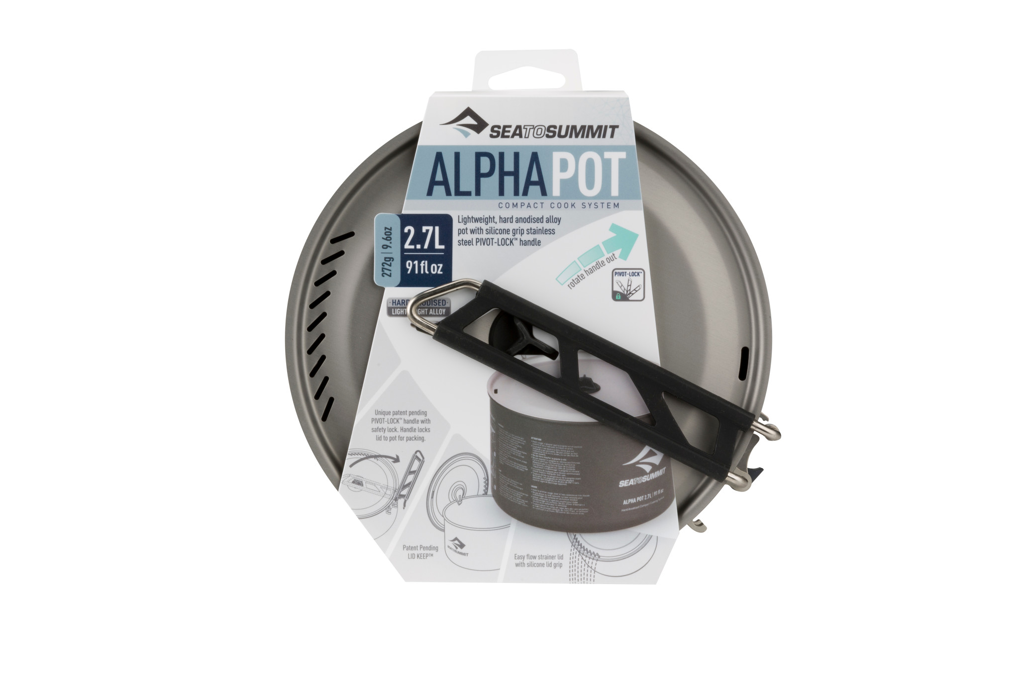 Hrnec Sea to Summit Alpha Pot velikost: 2,7 litrů, barva: šedá
