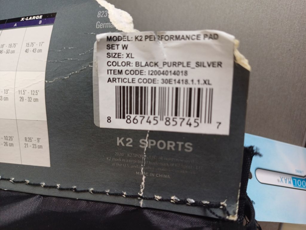 Dámské inline chrániče K2 PERFORMANCE W PAD SET (2024) velikost: XL - poškozený štítek od obalu