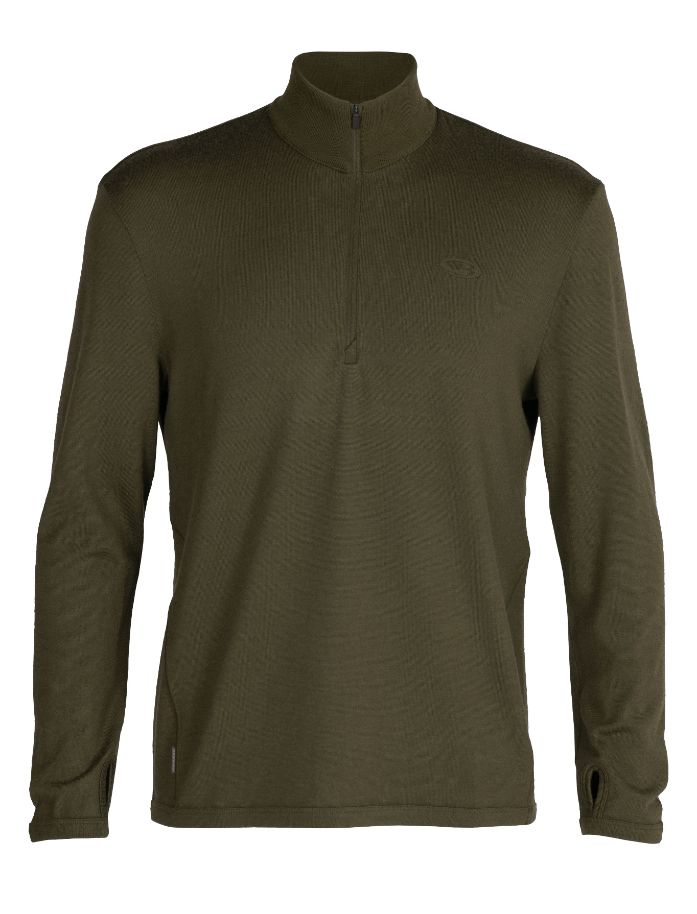 pánský merino svetr ICEBREAKER Mens Original LS Half Zip, Loden (vzorek) velikost: M