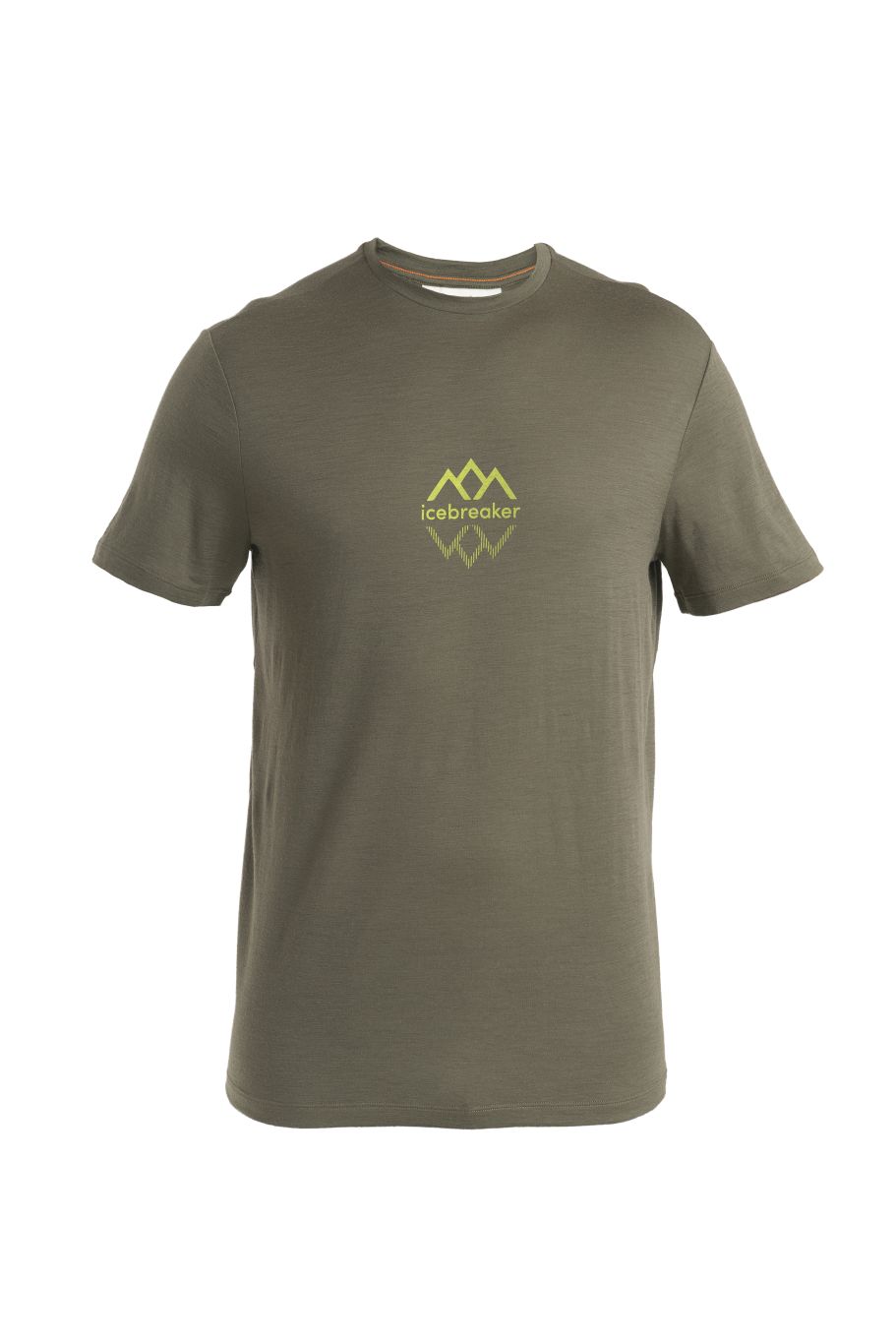 ICEBREAKER Mens Merino 150 Tech Lite III SS Tee Icebreaker Logo Reflections, Loden velikost: M