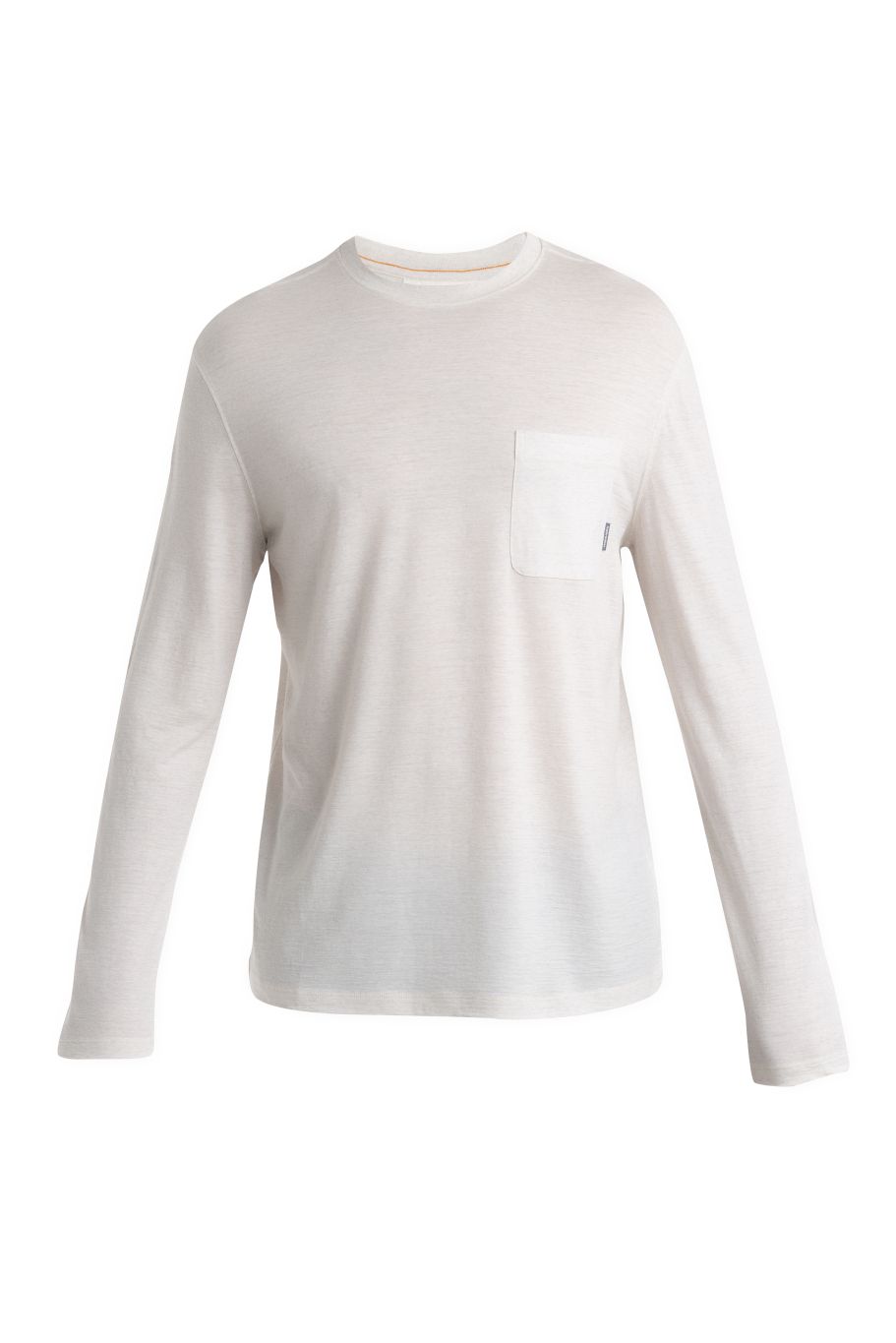 ICEBREAKER Mens Merino 150 Tech Lite III LS Relaxed Pocket Tee, Ecru Heather velikost: L