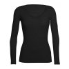 ICEBREAKER Wmns Siren LS Sweetheart, Black (velikost XS)