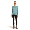FW25 BM W Women Merino 200 Oasis LS Crewe Rainer Ridge 0A57BG451 44 01