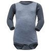 Devold BREEZE dětské body Glacier Melange (velikost 56)