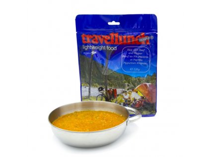 Travellunch Pikantní hovězí s rýží a zeleninou (Velikost 125 g)
