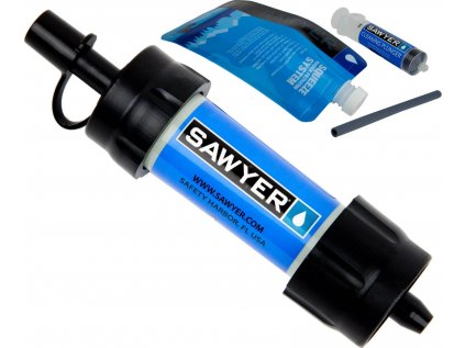 Sawyer SP128 Mini Filter Blue vodní filtr  + pouzdro zdarma