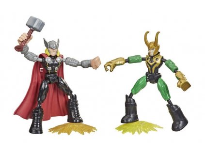 Thor Loki Avengers Flex Bend Hasbro 1