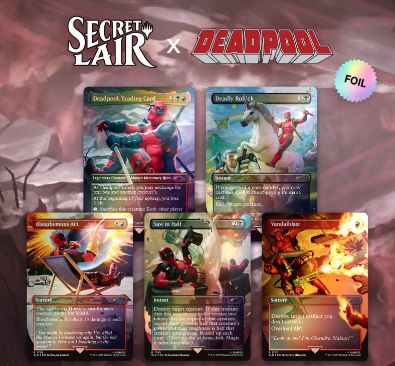 Wizards of the Coast (Magic The Gathering) MARVEL Secret Lair DEADPOOL Foil
