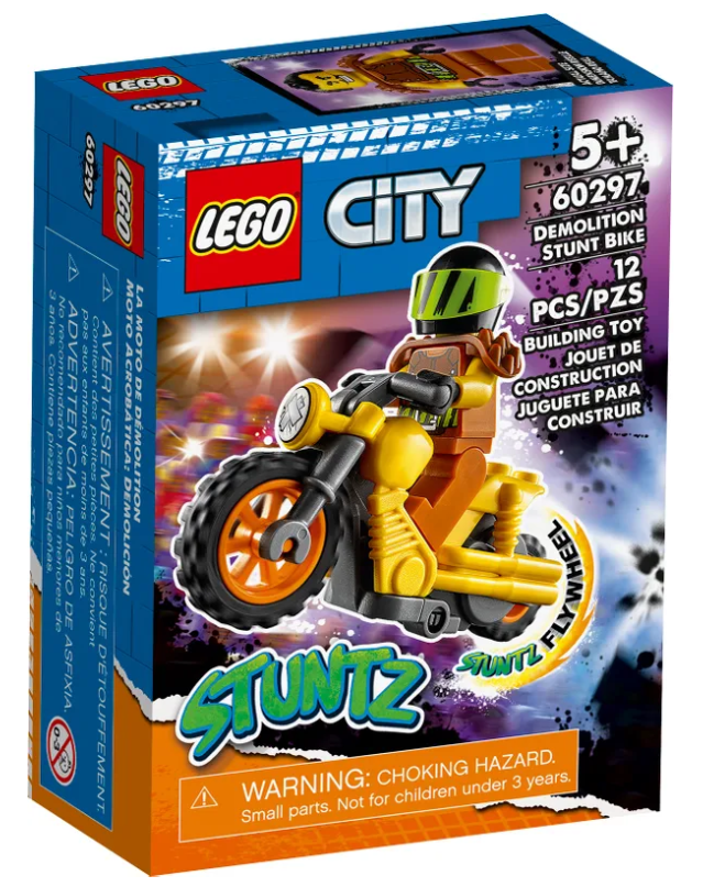 LEGO® City 60297 Demoliční kaskadérská motorka